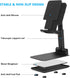 Folding Desktop Phone Stand, Adjustable Height Mobile Phone Holder for Desk, Office, Compatible with All Phones 4-10’’