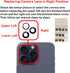 Original OEM Back Rear Camera Glass Lens Replacement for iPhone 15 Pro Max 6.7-inches with Adhesive Preinstalled