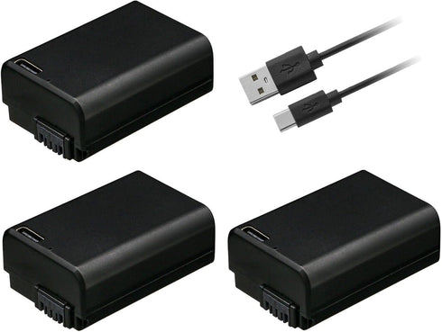 Kastar 3-Pack NP-FW50D Battery Replacement for Pixii A1571, A2572 Cameras, Hasselblad Lunar Mirrorless Digital Camera
