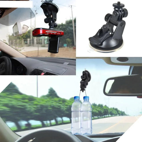 2 Pack Dash Cam Suction Cup Mount with 1/4 Screw Thread for Car Dashcam, GPS, Action Camcorder