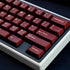 114 Keycaps Translucent Red Keycaps, Cherry Profile Doubleshot PBT Keycap Set for 61/64/87/104/108 Cherry MX Switches