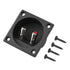 Speaker Box Terminal Cup, Double Binding Post Speaker Terminal Board, Push-in Jack Spring Loaded Connector for DIY