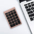 Sanpyl 22 Keys Numeric Keypad, Portable Mini Bluetooth Keyboard, Rechargeable Number Pad for Laptop Desktop PC (Rose