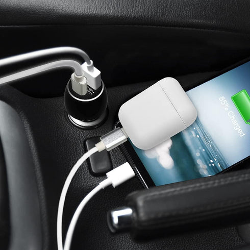 Gigastone 45W/6A Fast USB C Car Charger Adapter, PD3.0 & QC3.0, Dual Port, Super Mini, Compatible with iPhone