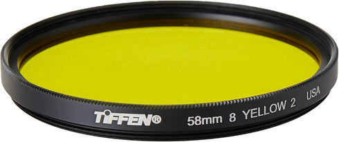 Tiffen 58mm 8 Camera Lens Filter, Yellow