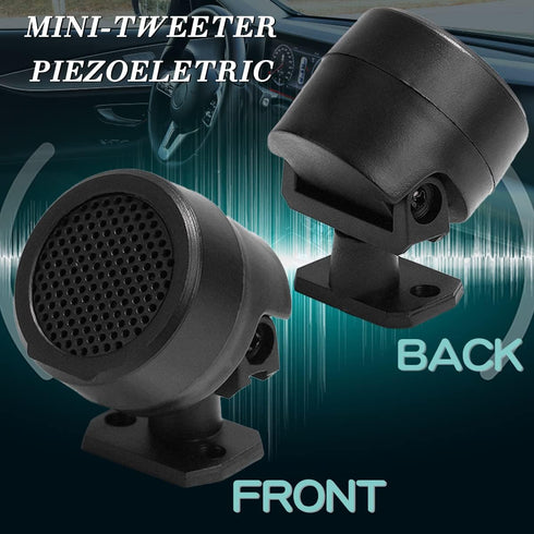 FERCAISH 4 Pcs 500W Car Speaker, TP-006A High Power Stereo Car Tweeter, Vertical Round Easy to Install Speakers for