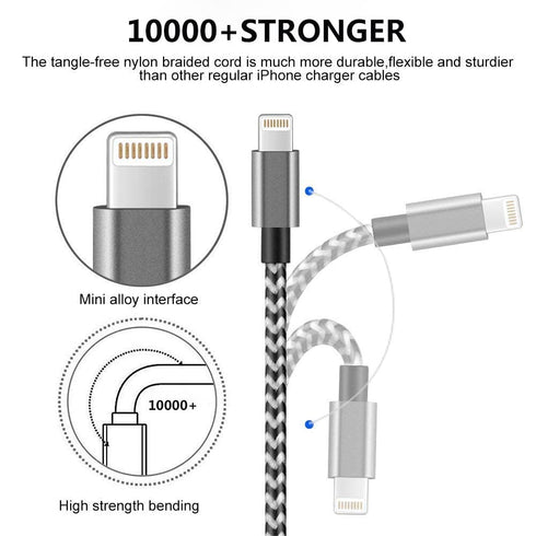 Short iPhone Charger Cable 4Pack,1FT Lightning to USB Braided Data Sync Fast Charger Cord Compatible with iPhone 12 Pro Max/12/11/11 Pro Max X XS Max 8 7 6S Plus Pad 2 3 4 Mini, Pad Pro Air(Black)