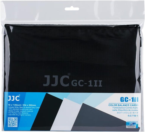 18% Neutral Grey Card JJC White Balance Card for DSLR Camera Video Film 10x8 PVC Exposure Photography Checker with