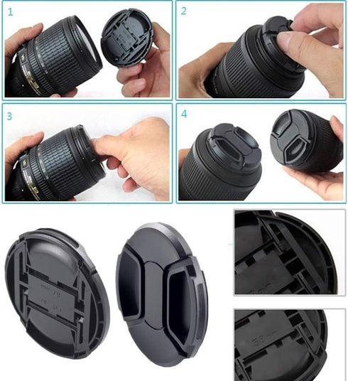39mm Lens Cap Center Snap on Lens Cap Compatible with All Brands 39mm Camera Lenses