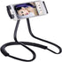 Flexible Long Arms Stand Clip Holder - Universal Mobile Phone Stand for Neck, Tablet PC Desktop (White)
