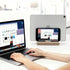 GINKOUHA 3 1 17.3''), Dual Vertical Laptop Stand, in Upright Desktop Stand Holder with Adjustable Dock (Up to Leather