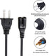 Power Cord for JBL Partybox On-The-go 300, Link View 500 Speaker, 8ft Replacement AC Power Cable