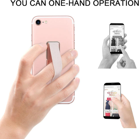 CISID 4PCS) Cell Phone Holder for Hand, Phone Finger Holder Loop Strap Grip with Stand for Phone Suitable for iPhone
