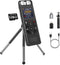 Aiworth Digital Voice Activated Recorder for Lectures&Meetings,Phone Connected via OTG,Audio Recorder with Tripod
