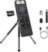 Aiworth Digital Voice Activated Recorder for Lectures&Meetings,Phone Connected via OTG,Audio Recorder with Tripod