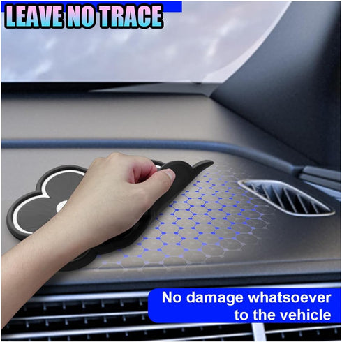 KPFILEH 10.23'' 5.90'' Car Dashboard Non Slip Mat, x PVC Washable Reusable Car Sticky Grip Pad, Multifunctional Vehicle
