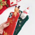 Christmas iPhone 15 Pro Max Case (Red) - Merry Christmas 3D Cute Snowman Santa/Elk Antlers Soft Silicone TPU