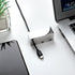 60 mm x 25 mm Cable Holder Clips, Stainless Steel Cord Organizer, Weighted Cable Management Fixture for Desk