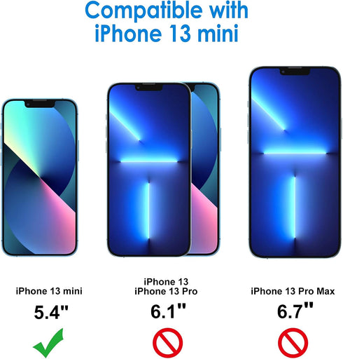 JETech Screen Protector for iPhone 13 Mini 5.4-Inch - Tempered Glass Film, 3-Pack