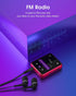 MP3 Player Bluetooth 5.3, Full Touch Screen Mini Player, HiFi Lossless Music, FM Radio, Up to 128GB