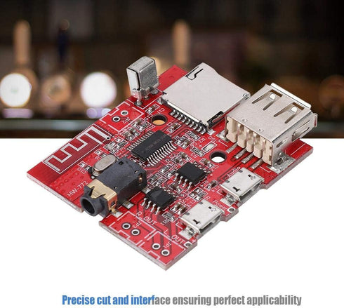 MP3 Decoder Board - Bluetooth MP3 Decoding Circuit Module with Remote Control, Supports USB/TF
