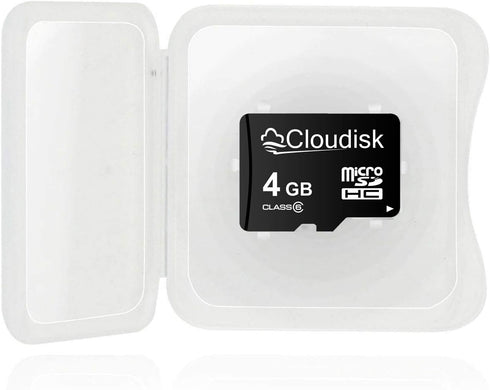 Cloudisk Pack 10 4GB C6 (4GB) of Micro SD Card Flash Memory Card Micro SDHC with SD Adapter, Card Reader