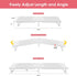 2 Across-Star Dual-Monitor Stand for Desk - Large Adjustable Length and Angle Riser for Monitors, Double Computer