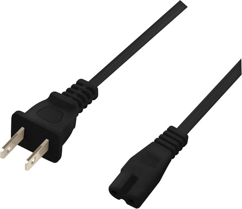 Vebner 17-Foot 2-Prong 17-Foot) Extra Long Polarized Power Cord Compatible with Select Vizio, Insignia, JVC TV LED