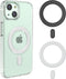 2 Pack Magnetic Adapter Ring, Universal Magnetic Sticker for Magsafe Accessories & Wireless Charging, Black/White
