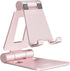 Nulaxy Dual Folding Cell Phone Stand, Fully Adjustable Foldable Desktop Phone Holder for Phone 15 14 13 12 11 Pro Xs Xs