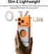 ULANZI PS01 360 Magnetic Phone Stand, Slim Foldable Cellphone Stand Tripod Adjustable Desktop Phone Tripod Angle Height