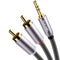 DUKABEL RCA to 3.5mm, 2-Male RCA to AUX Cable, 24k Gold-Plated & Double-Shielded (4ft/1.2m)