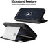 GOOSPERY Magnetic Secure Bumper Wallet Case for iPhone Xs/X, Dual Layer Protection with Sticky Mirror, Black