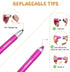 Universal Capacitive Stylus Pen for iPhone, Kids Stylus with Magnetic Cap for Touch Screens, Pink