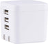 UltraPro GE Pro 3-Port USB Charger, Foldable Plug for iPhone 13/12/11/Pro/Pro Max/Mini, iPad Pro, Samsung Galaxy S21.