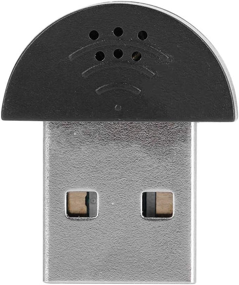 Mini Portable Microphone, USB Studio Speech 360° Omnidirectional Noise Cancellation for Computer PC (Black)