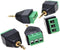 5 Pieces 3.5mm Stereo Audio Male to AV 3-Screw Terminal Female Phoenix Adapter Connector