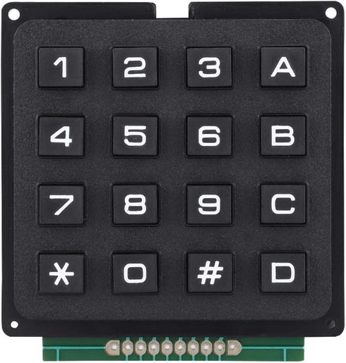 Pomya Keypad, 16 Keys 4x4 Push Button External Keypad Microcontroller Keyboard for MCU