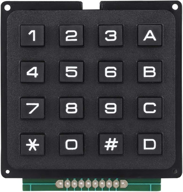 Pomya Keypad, 16 Keys 4x4 Push Button External Keypad Microcontroller Keyboard for MCU