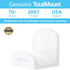 TotalMount Headphone Hanger – Premium White Headphone Hook, One Pack, Includes Removable Adhesive Strips for Easy