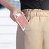WWW Card Holder with Stand for Phone, PU Leather Credit Card Holder with 3M Adhesive Sticker for Smart Phones, Pink