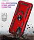 Yiakeng Compatible Phone Case for Samsung Galaxy A03S, Military Grade Protective Case with HD Screen Protector and Ring