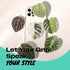 On The Grip (Albo OnTheGrip Cute Acrylic Tropical Leaf Design Collapsible Expandible Mobile Phone Grip Stand Holder