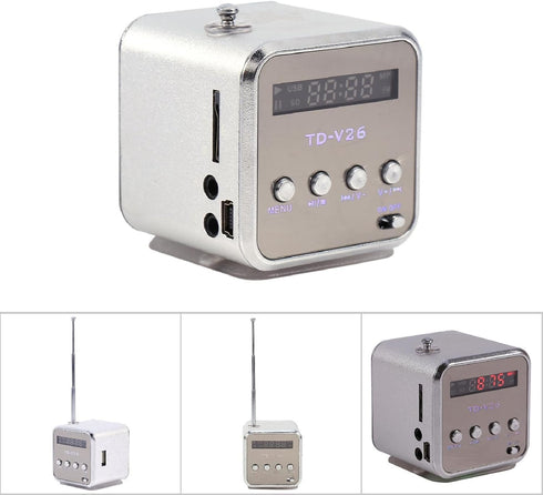 Fayelume 5 5 5.2 cm MP3 MP4 Small Radio, * * USB Music Player, Player SD TF USB Mini Radio Suitable for Family
