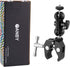 WANBY 1/4" 3/8" Double Ballhead Magic Arm Camera Clamp Mount Monitor Mount Bracket with Super Clamp with and Thread