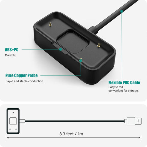 Cuifati Magnetic USB Charging Cable for Withings Pulse HR, 1M Replacement Charger Cable