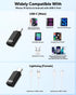 MoKo Lightning Female to USB C Male Adapter, 2 Pack for iPhone 15/16 Pro/Max, Galaxy S24, iPad Pro/Air, Fast Charging