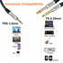 DTECH 3.5mm to 1/4 Adapter Audio Stereo Cable TRS, 3ft Y Splitter for Guitar AMP Aux Cord, Dual Quarter Inch TS 6.35mm