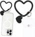 Heart Loop Phone Lanyard, Smart Phone Hand Wrist Lanyard Strap with Key Chain Holder Compatible with Most Smartphones
