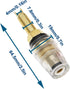 4Pcs Brass Crystal Long M8 Binding Post Heavy Duty Gold Plated Banana Jacks for Speaker Amplifier Connector